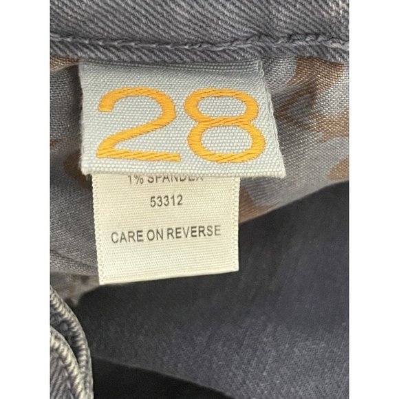 BCBGirls Gray Blue Rock and Roll Bootcut Jeans Women's Size 28 Distressed Studs - Picture 7 of 9